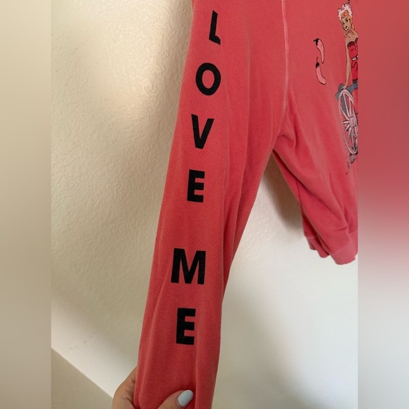 Wildfox Coral Love Me Tender Pullover - Picture 3 of 4